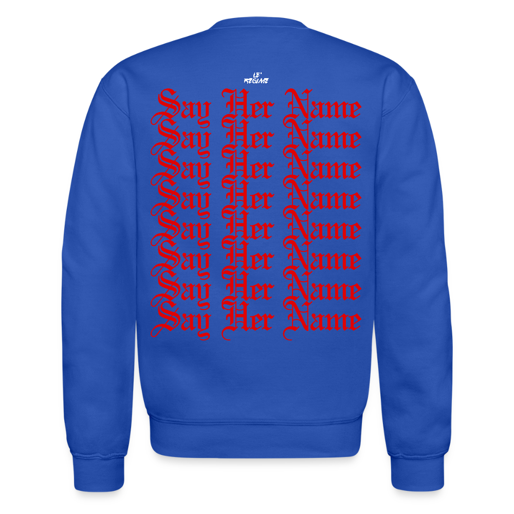 Breonna Taylor x Say Her Name Sweatshirt - royal blue
