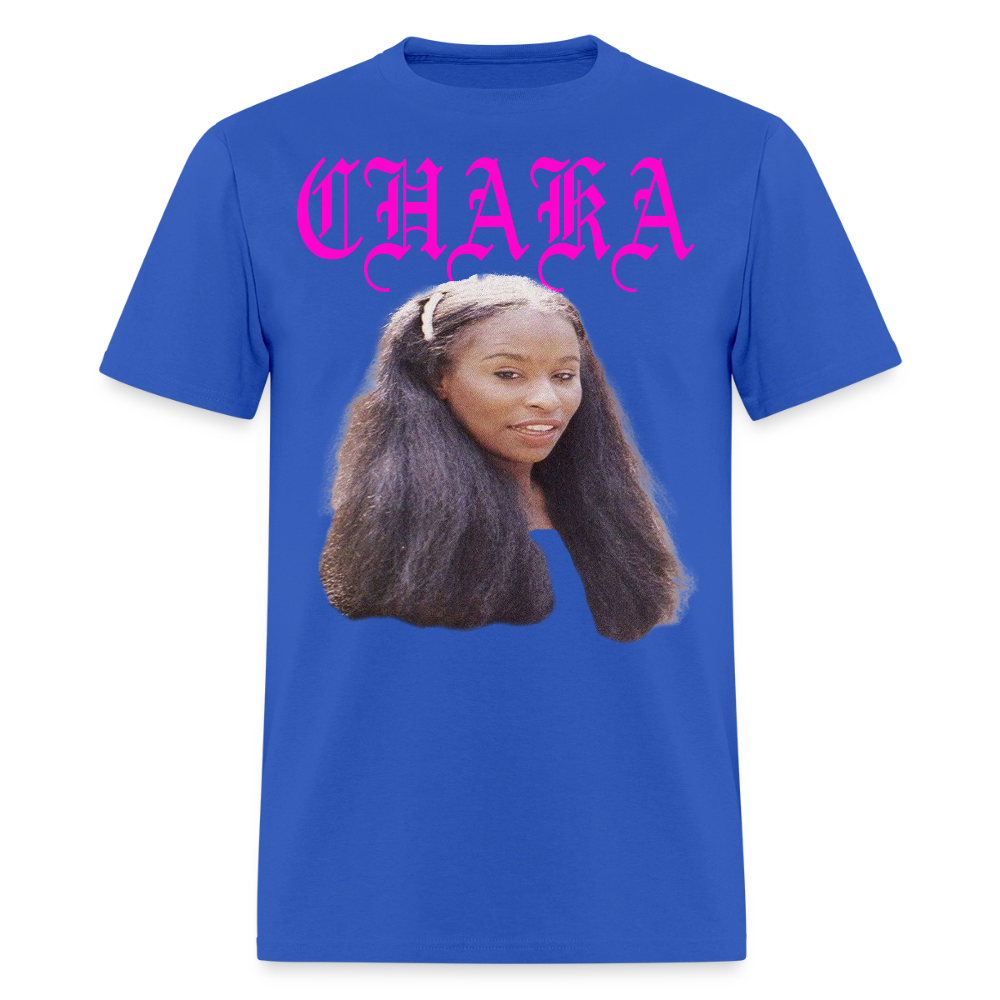 "Chaka" Chaka Khan Tee - royal blue