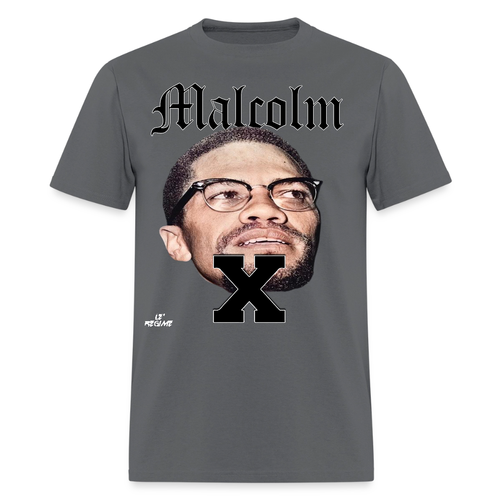 "Malcolm" Malcolm X Tee - charcoal