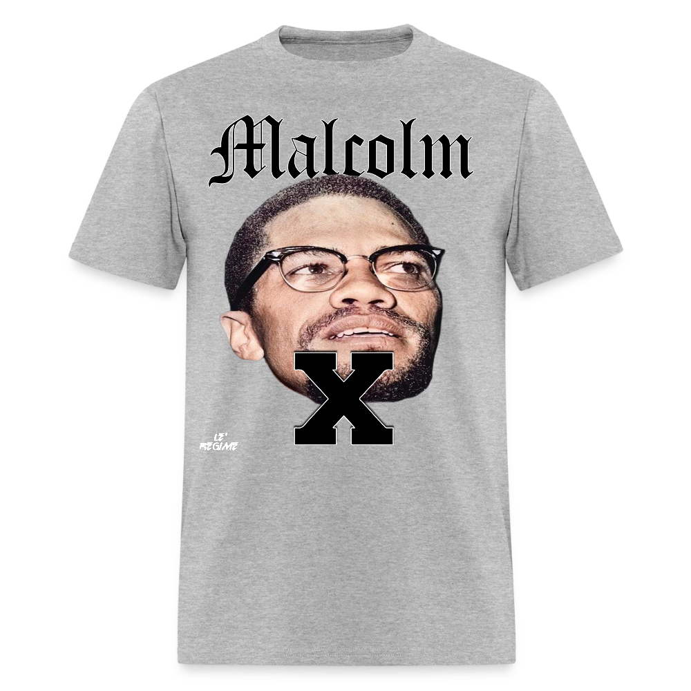 "Malcolm" Malcolm X Tee - heather gray