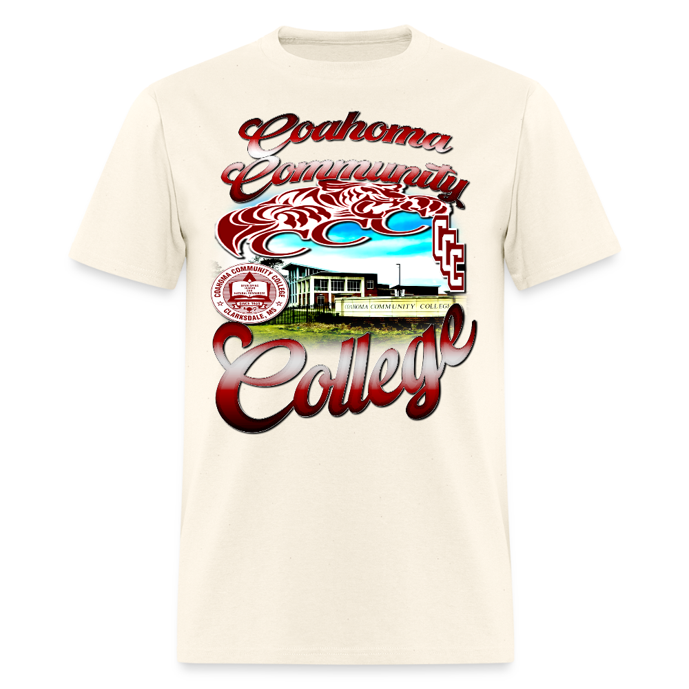 Coahoma Community College Tee - sweet cream heather