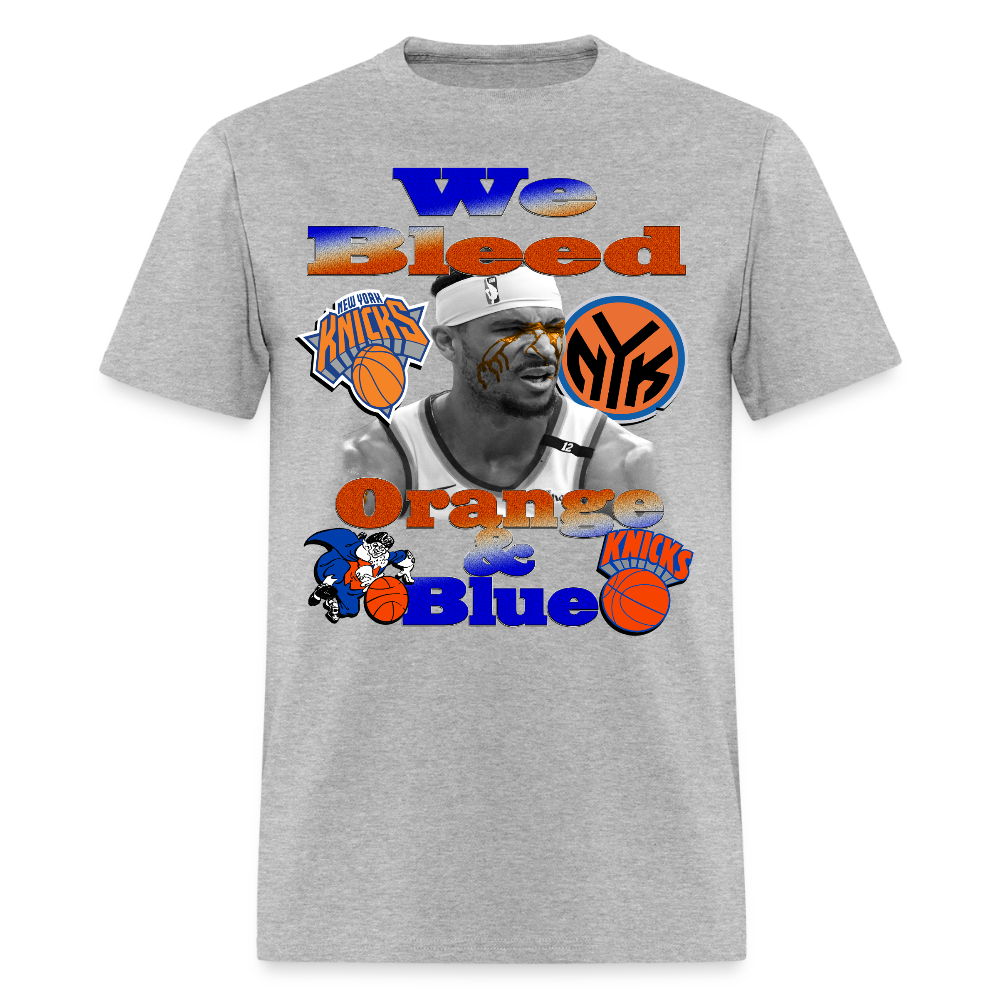 We Bleed Orange & Blue x Josh Hart Knicks Tee - heather gray