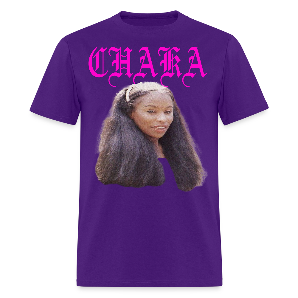 "Chaka" Chaka Khan Tee - purple