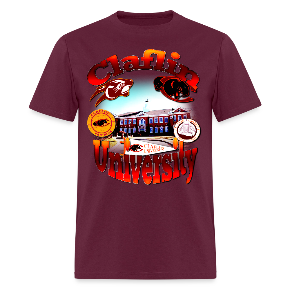 Claflin University Tee - burgundy