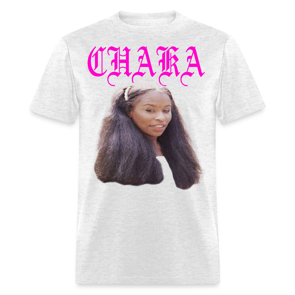 "Chaka" Chaka Khan Tee - light heather gray