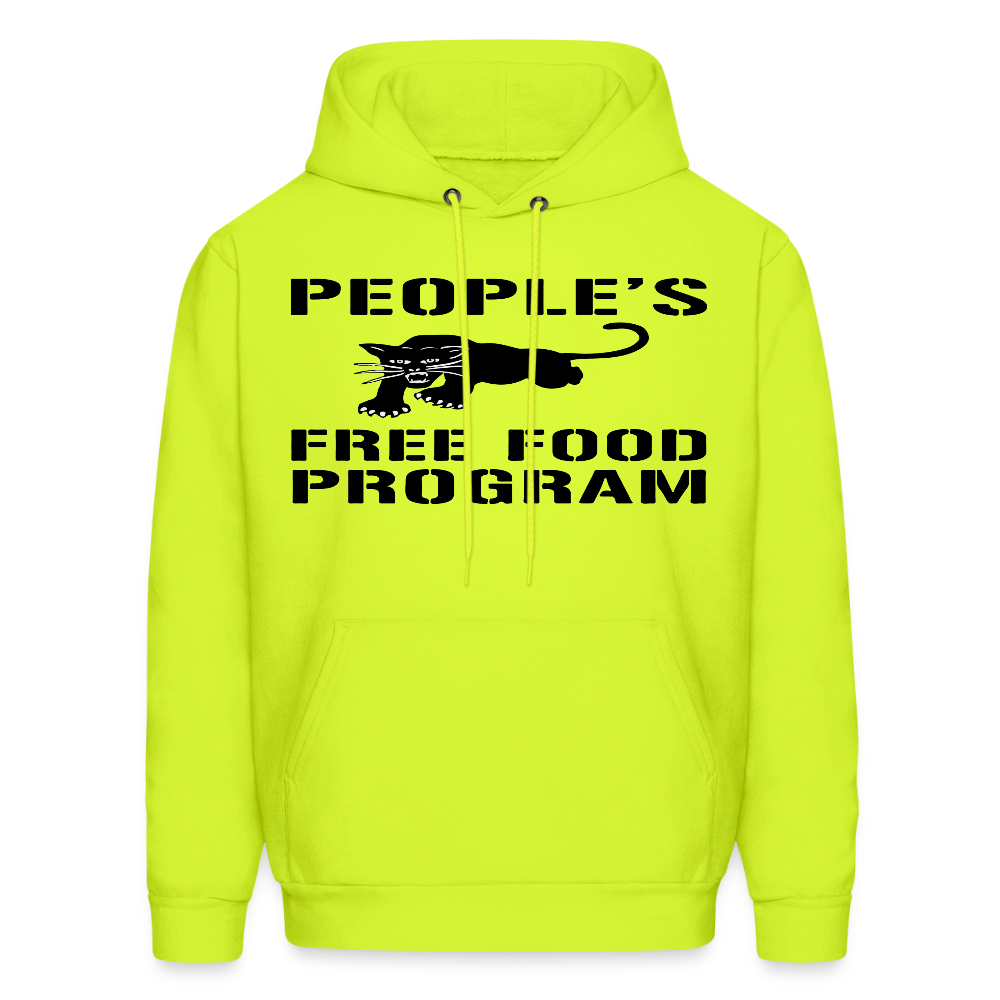 People's Free Food Program Hoodie - safety green