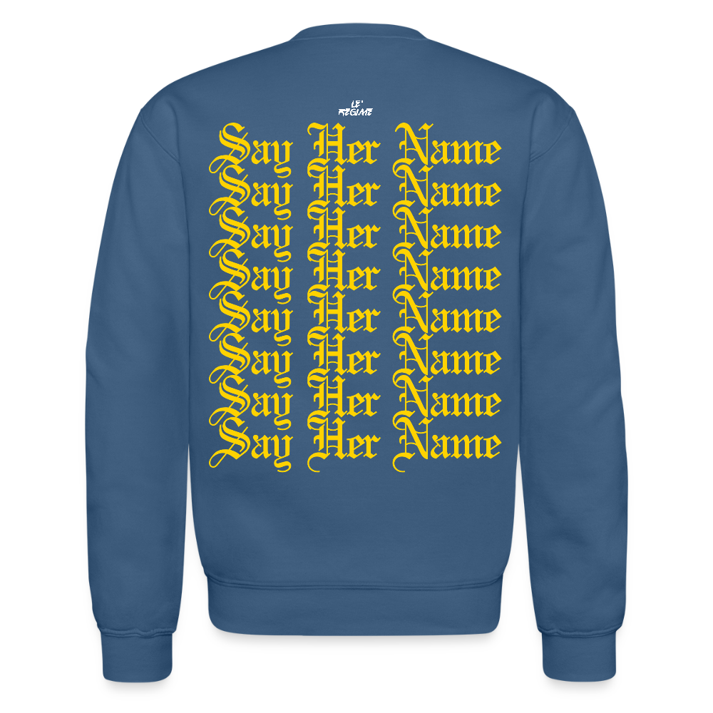 Sandra Bland x Say Her Name Sweatshirt - indigo blue