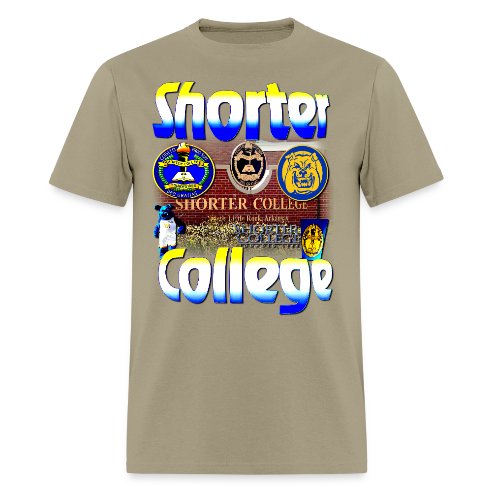 Shorter College Tee - khaki