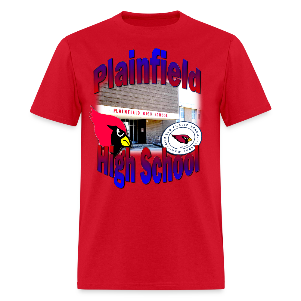 Plainfield High (NJ) T-Shirt - red