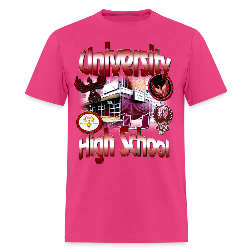 University High School T-Shirt - fuchsia