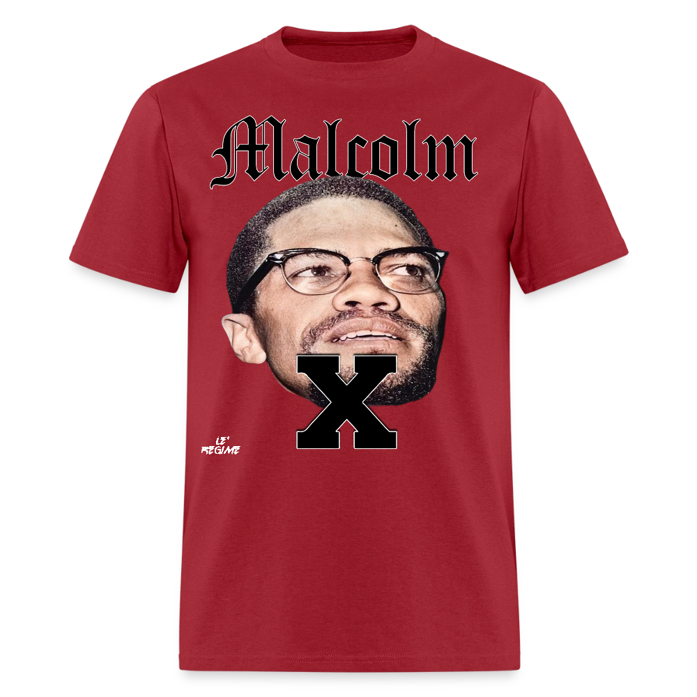 "Malcolm" Malcolm X Tee - dark red