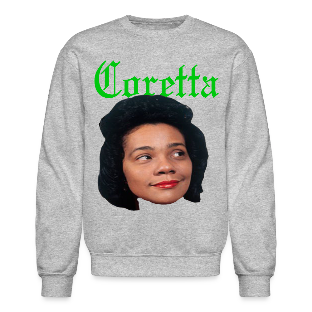 "Coretta" Coretta Scott King Tee Sweatshirt - heather gray