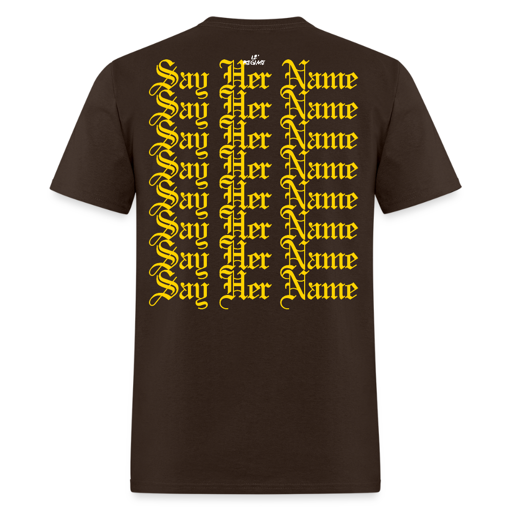 Sandra Bland x Say Her Name Tee - brown