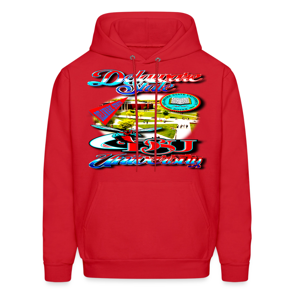 Delaware State Hoodie - red