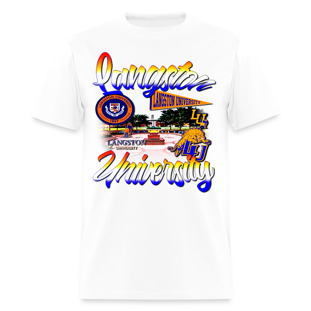 Langston University Tee - white