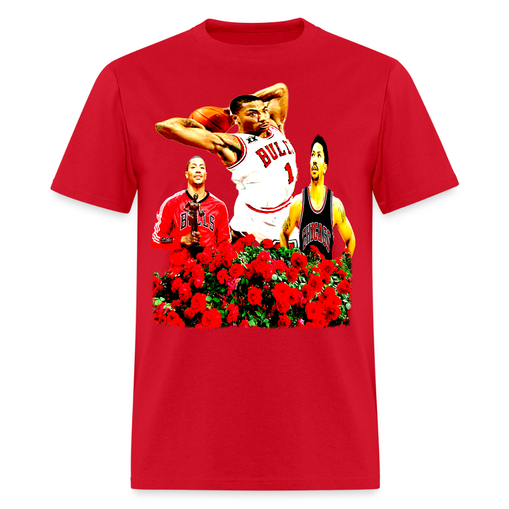 Smell The Roses Tee - red