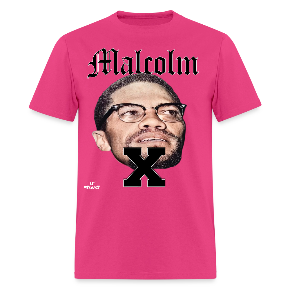 "Malcolm" Malcolm X Tee - fuchsia