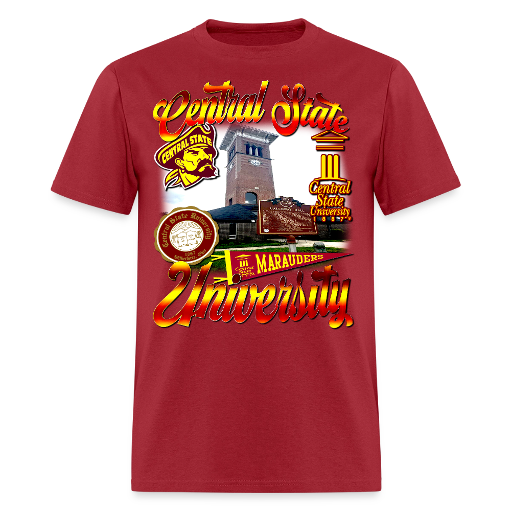 Central State Tee - dark red