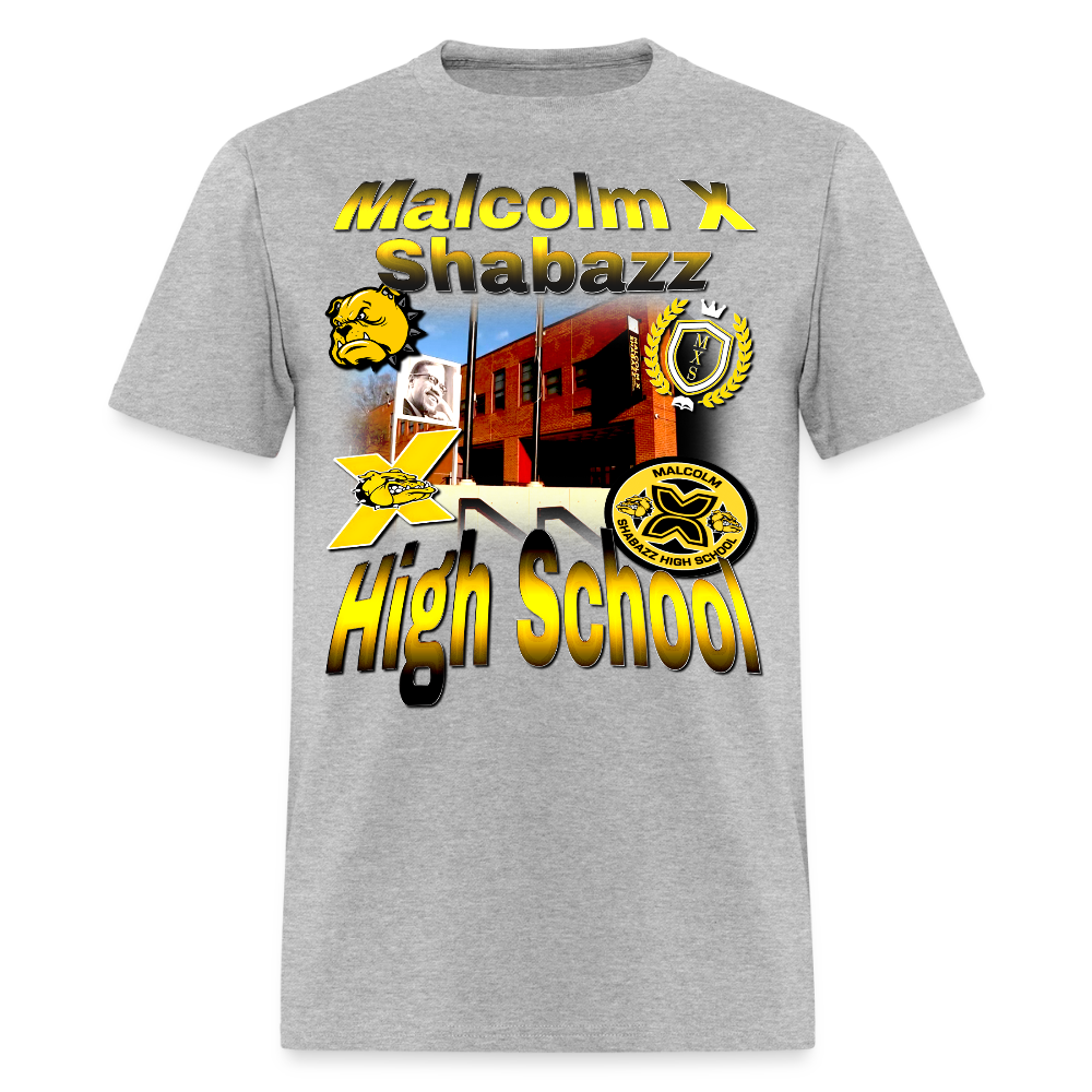Malcolm X Shabazz High School T-Shirt - heather gray