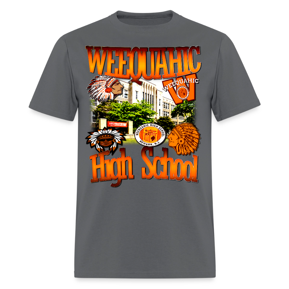 Weequahic High School T-Shirt - charcoal