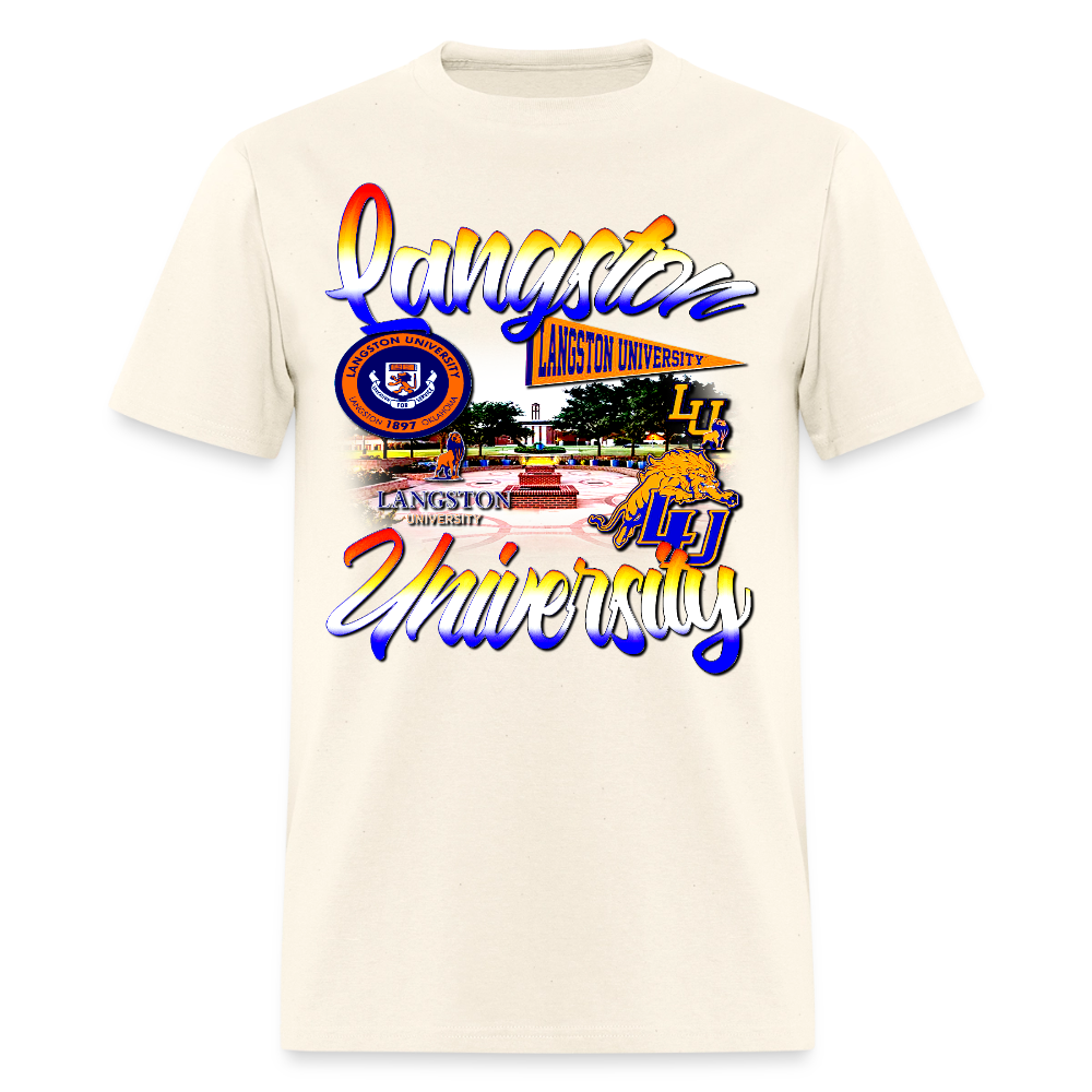 Langston University Tee - sweet cream heather