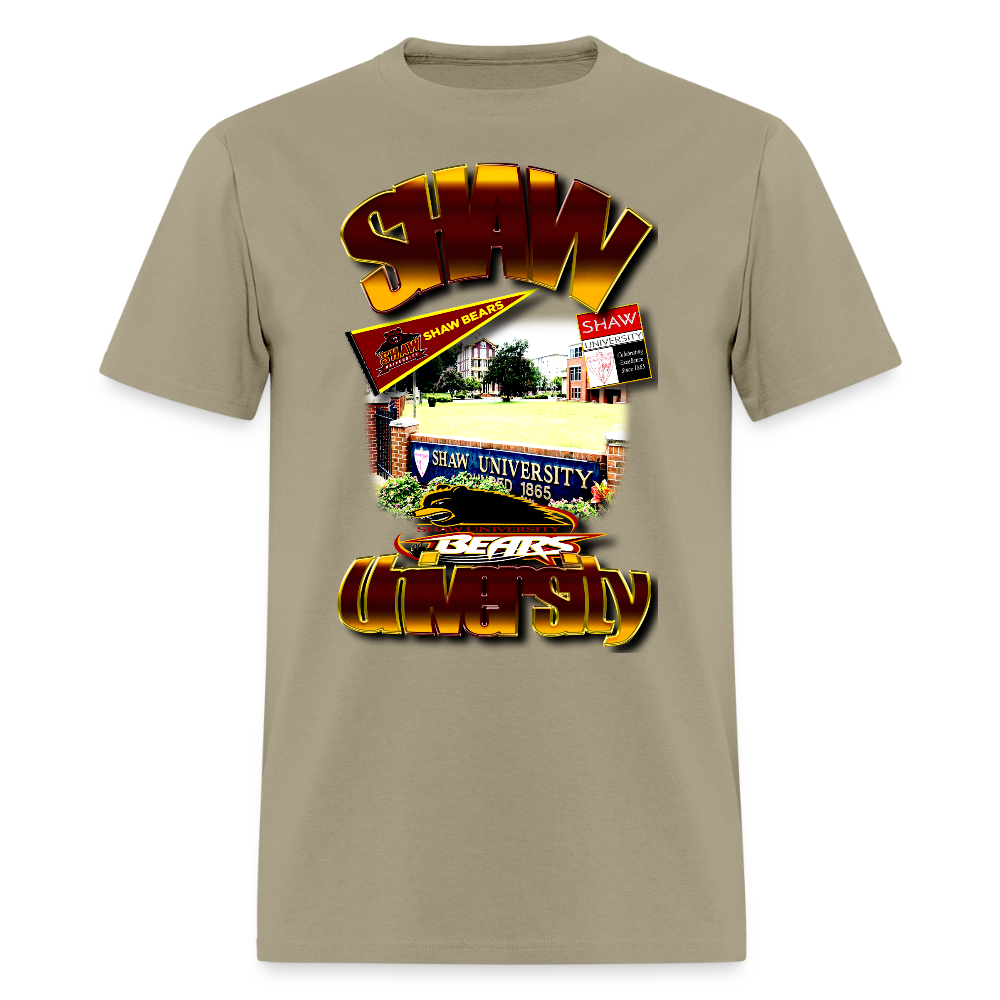 Shaw University Tee - khaki