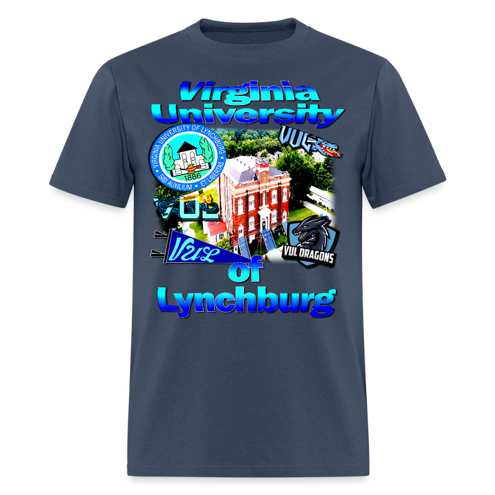 Virginia University of Lynchburg Tee -  blue dusk