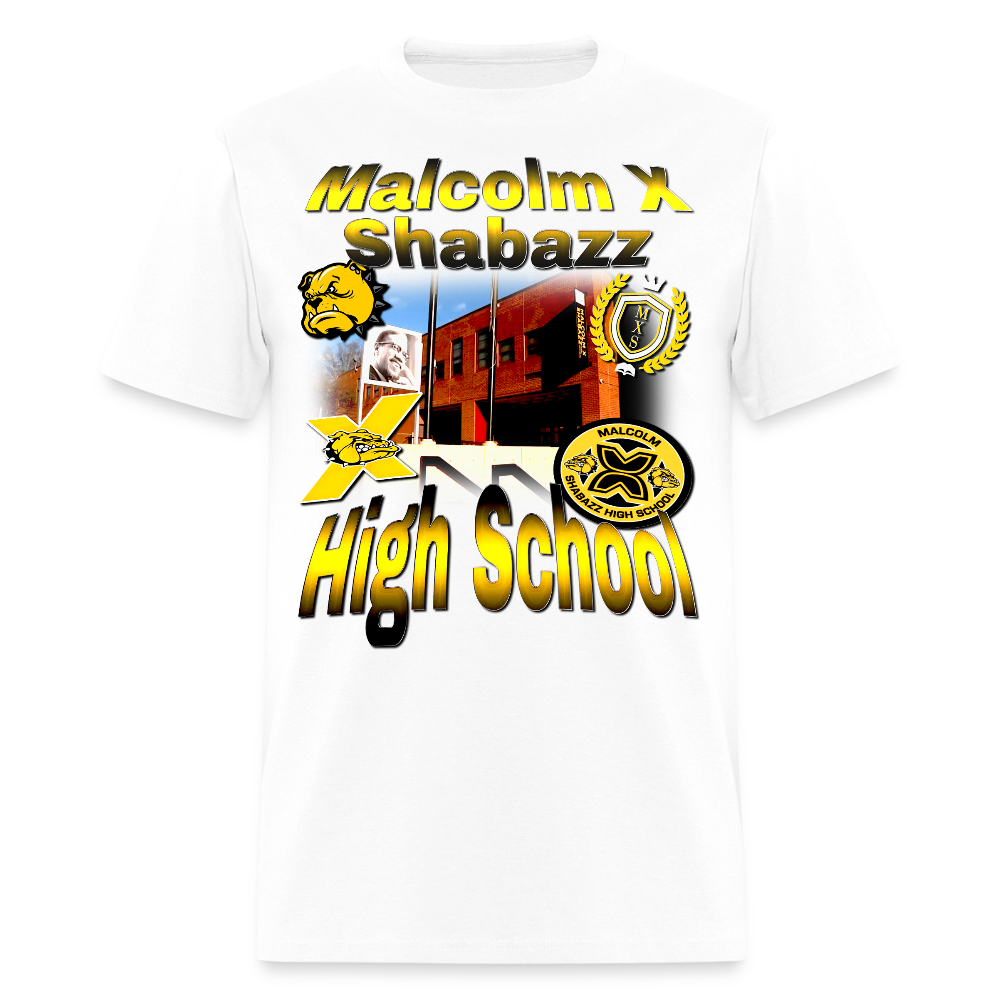 Malcolm X Shabazz High School T-Shirt - white