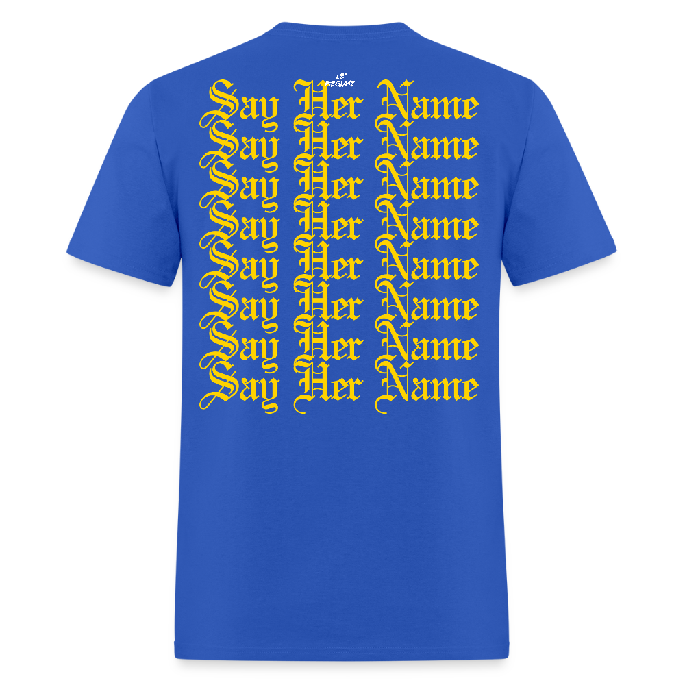 Sandra Bland x Say Her Name Tee - royal blue