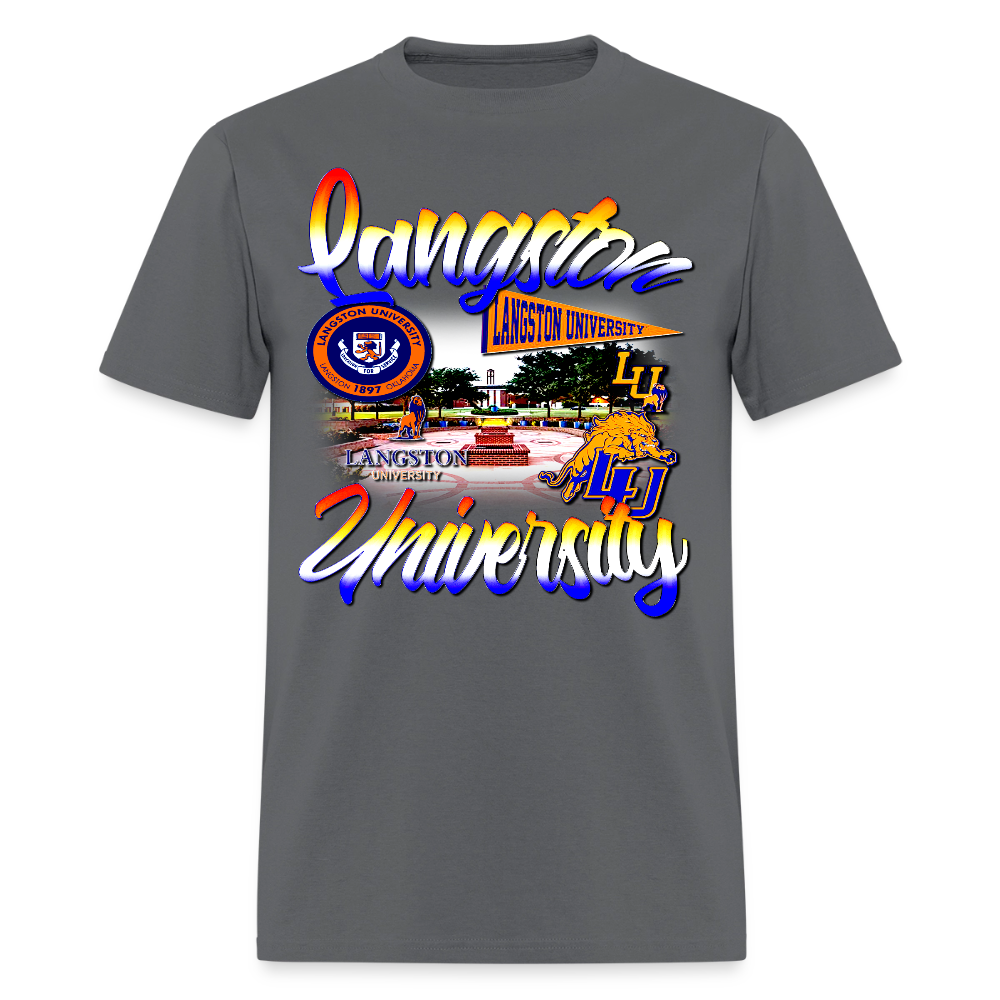 Langston University Tee - charcoal
