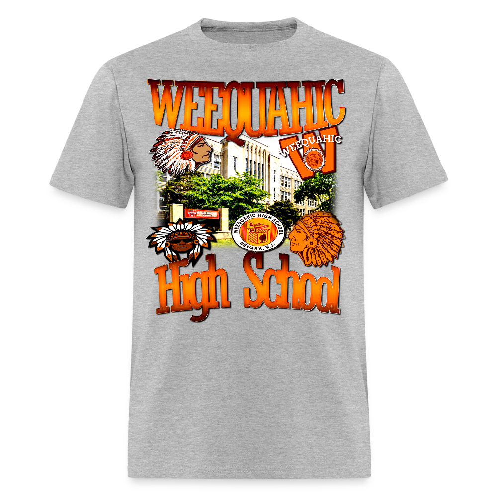 Weequahic High School T-Shirt - heather gray