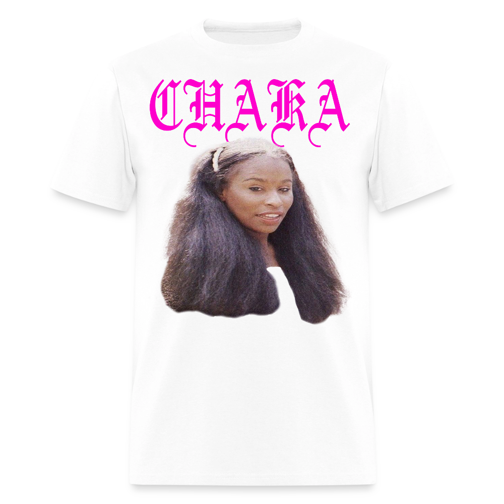 "Chaka" Chaka Khan Tee - white