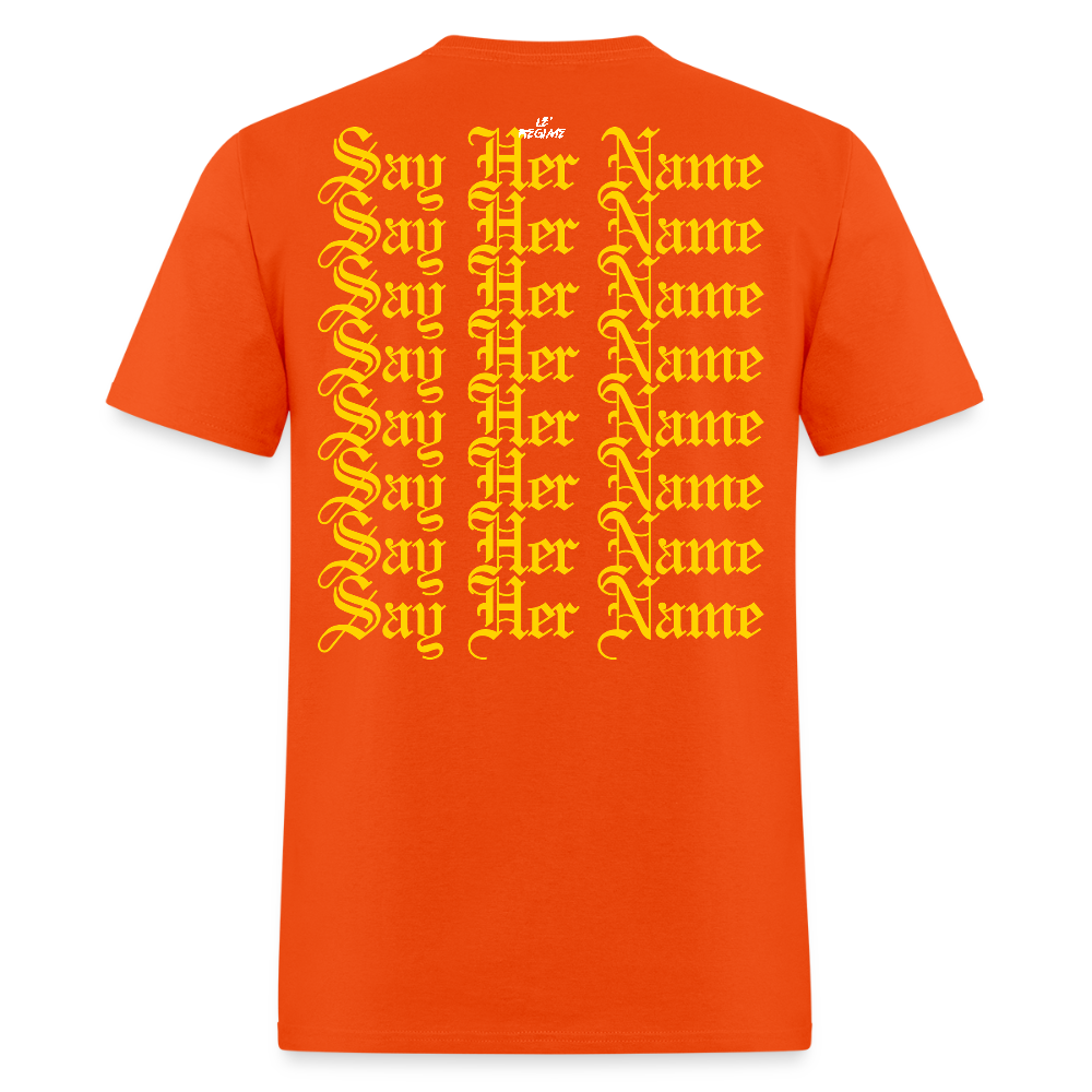 Sandra Bland x Say Her Name Tee - orange