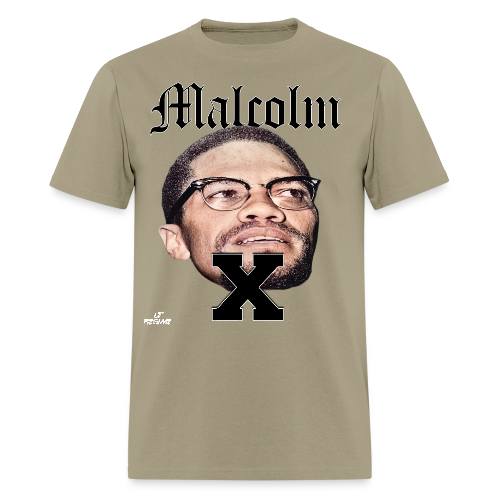 "Malcolm" Malcolm X Tee - khaki