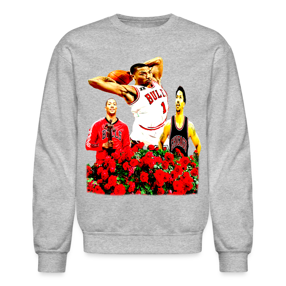 Smell The Roses Sweatshirt - heather gray