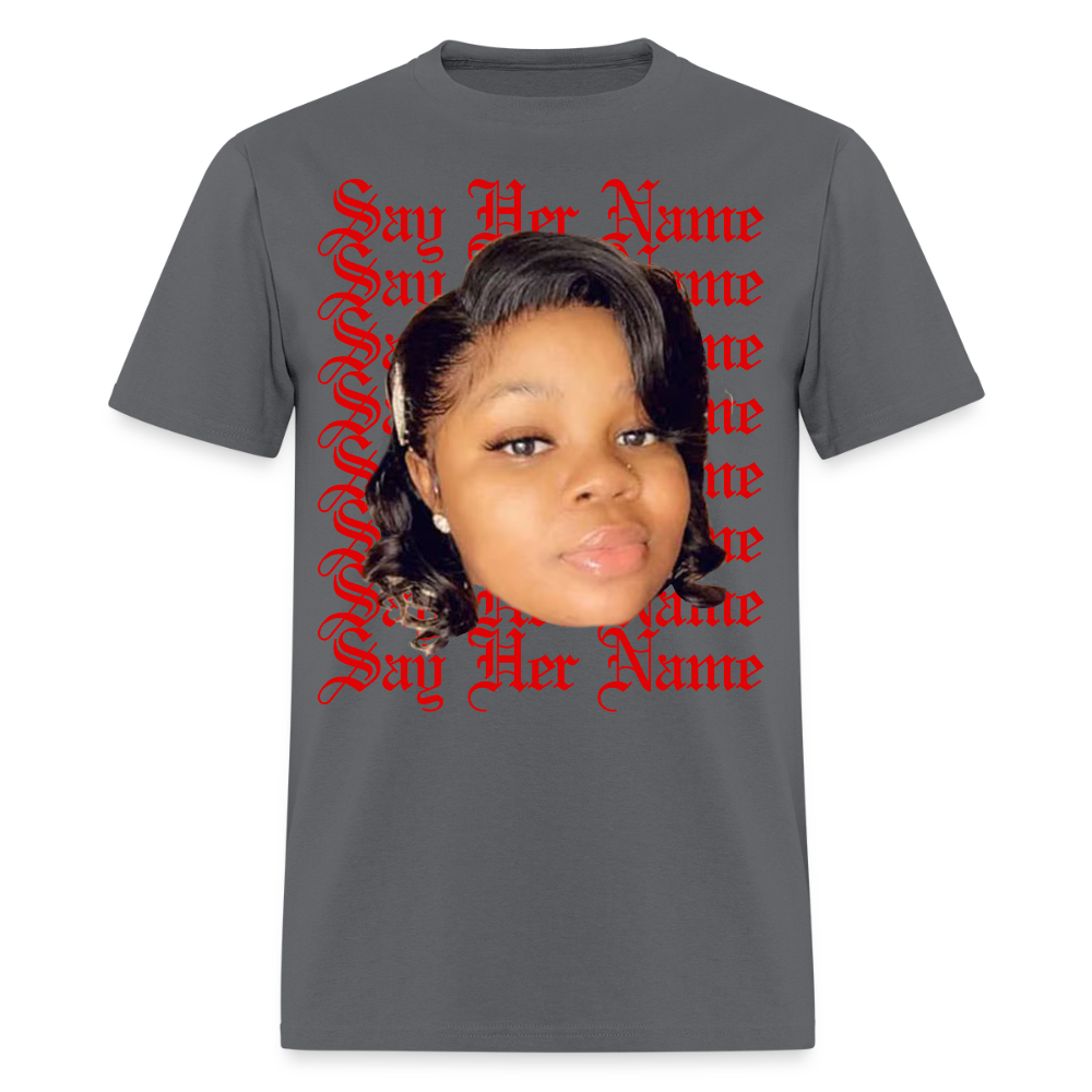 Breonna Taylor x Say Her Name Tee - charcoal