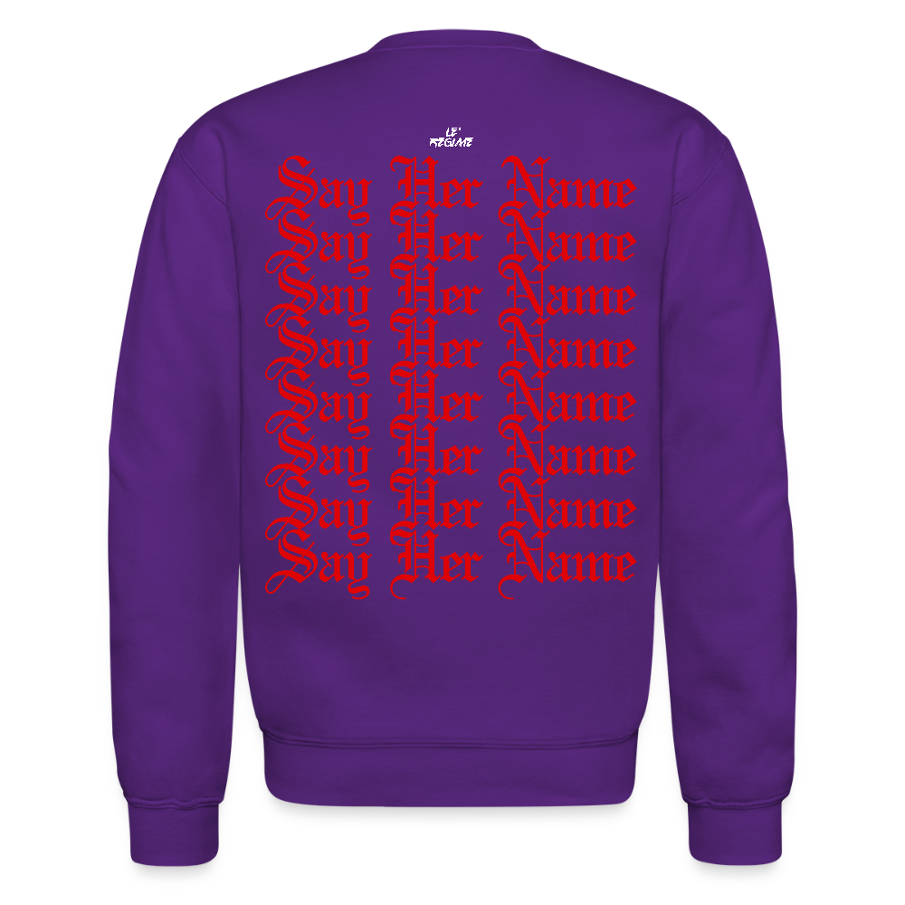 Breonna Taylor x Say Her Name Sweatshirt - purple