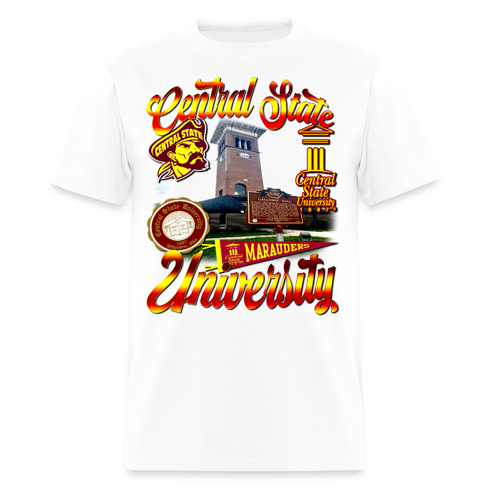 Central State Tee - white