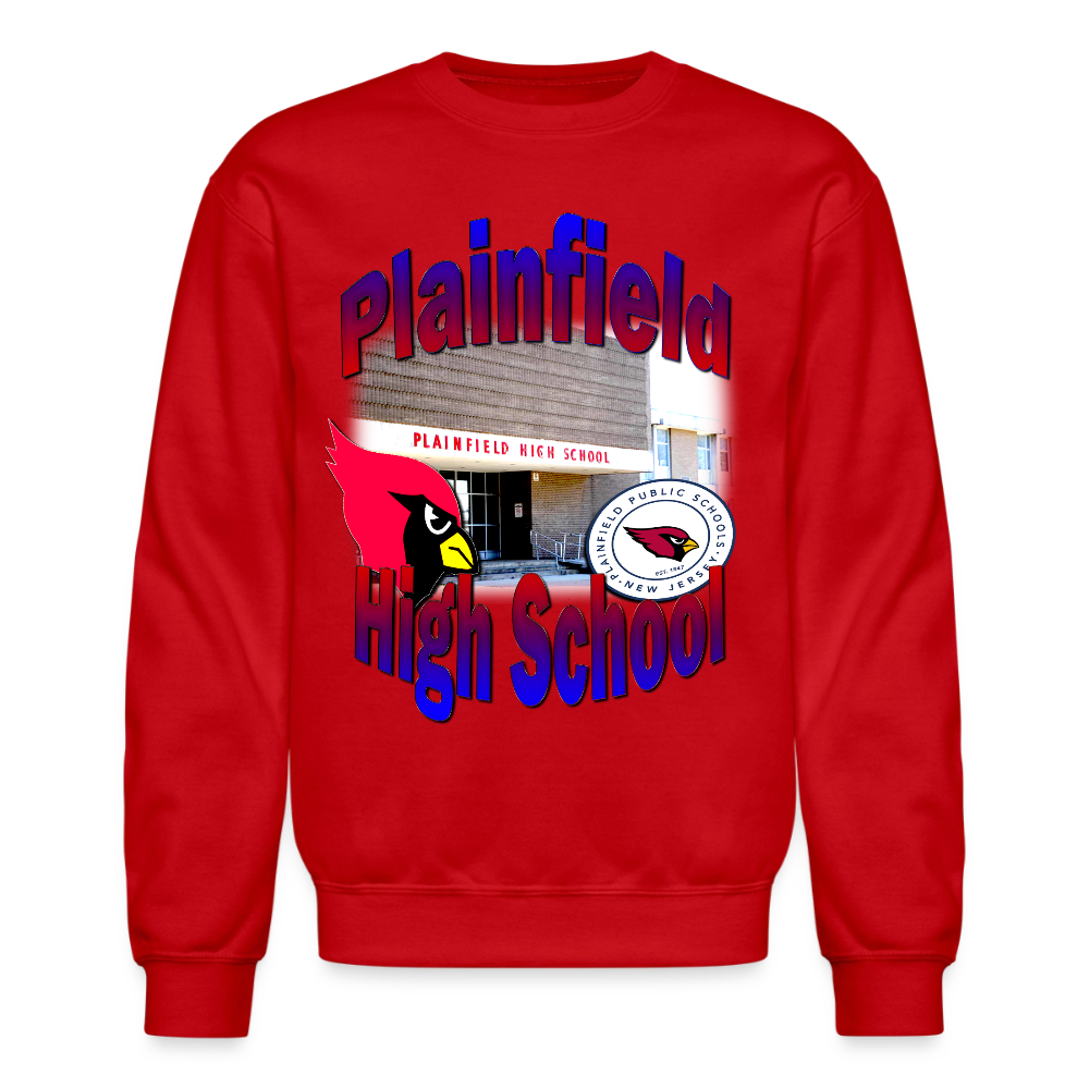 Plainfield High (NJ) Sweatshirt - red