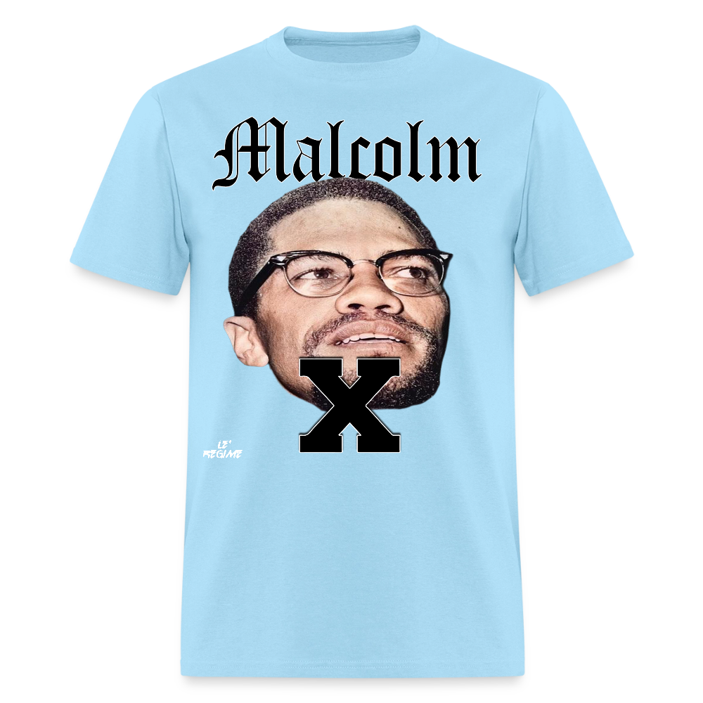 "Malcolm" Malcolm X Tee - powder blue