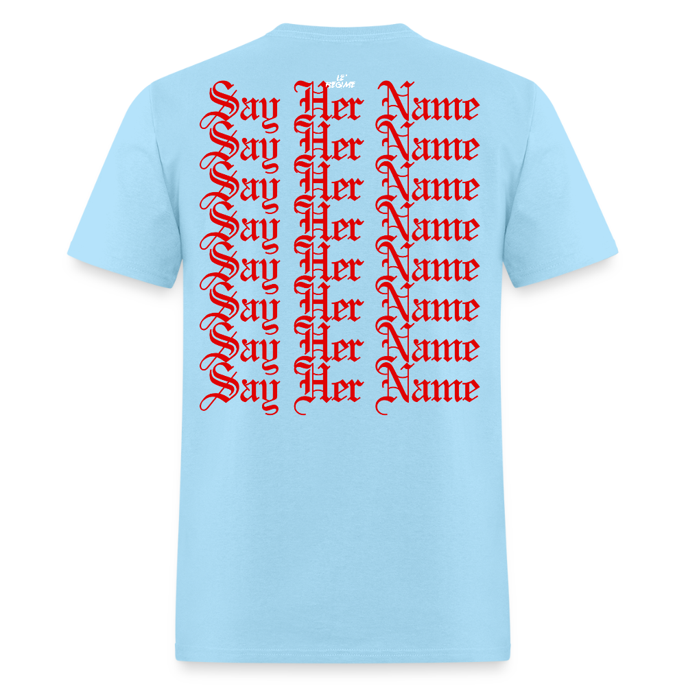 Breonna Taylor x Say Her Name Tee - powder blue