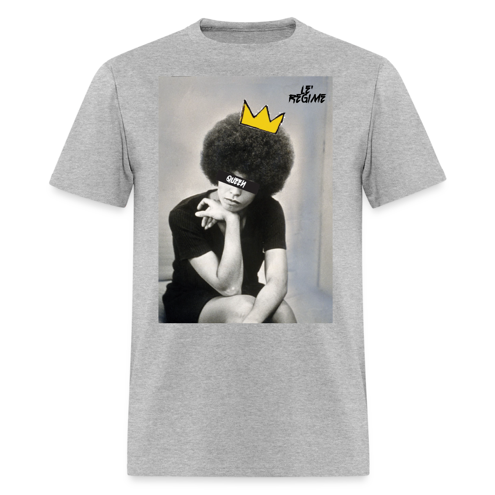 Queen Angela Tee - heather gray