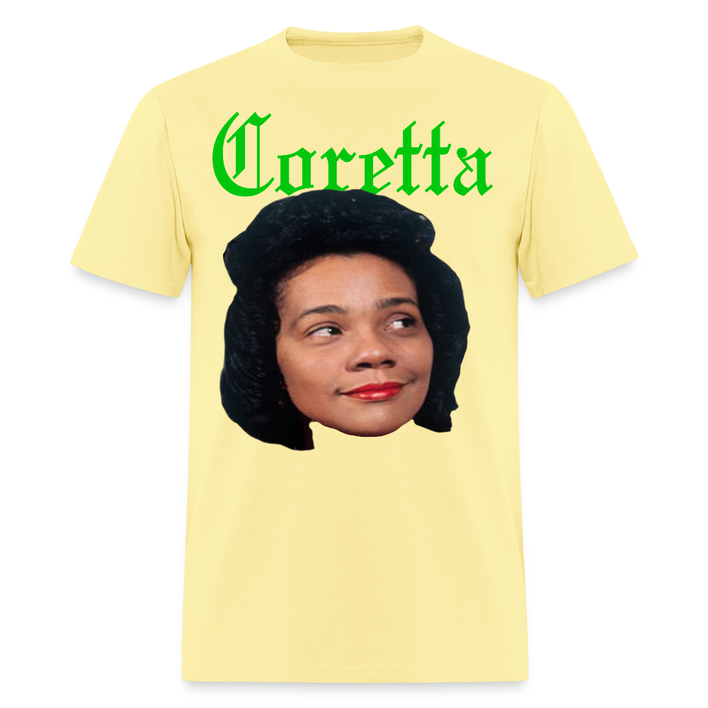 "Coretta" Coretta Scott King Tee - cornsilk