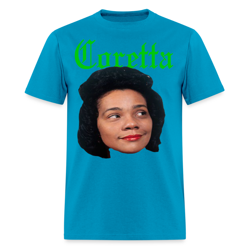 "Coretta" Coretta Scott King Tee - turquoise