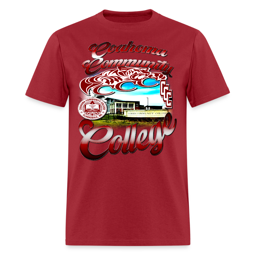 Coahoma Community College Tee - dark red