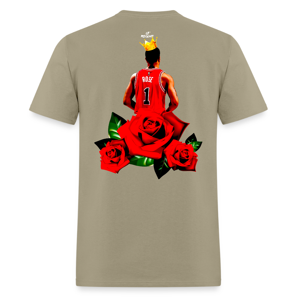 Smell The Roses Tee - khaki