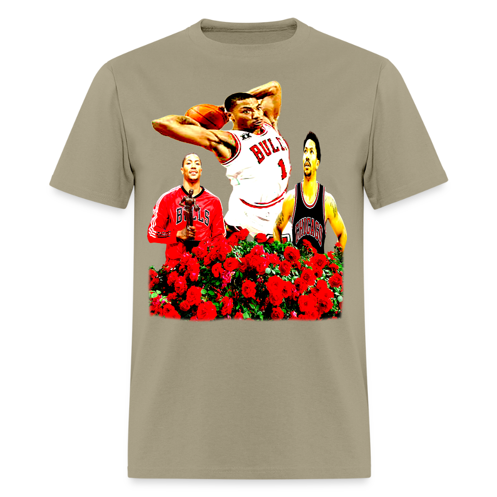 Smell The Roses Tee - khaki