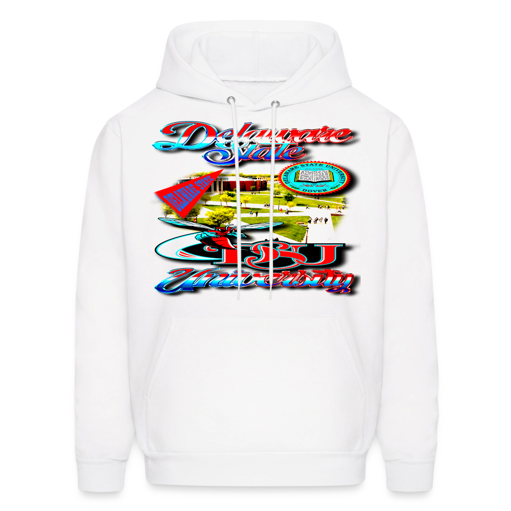 Delaware State Hoodie - white