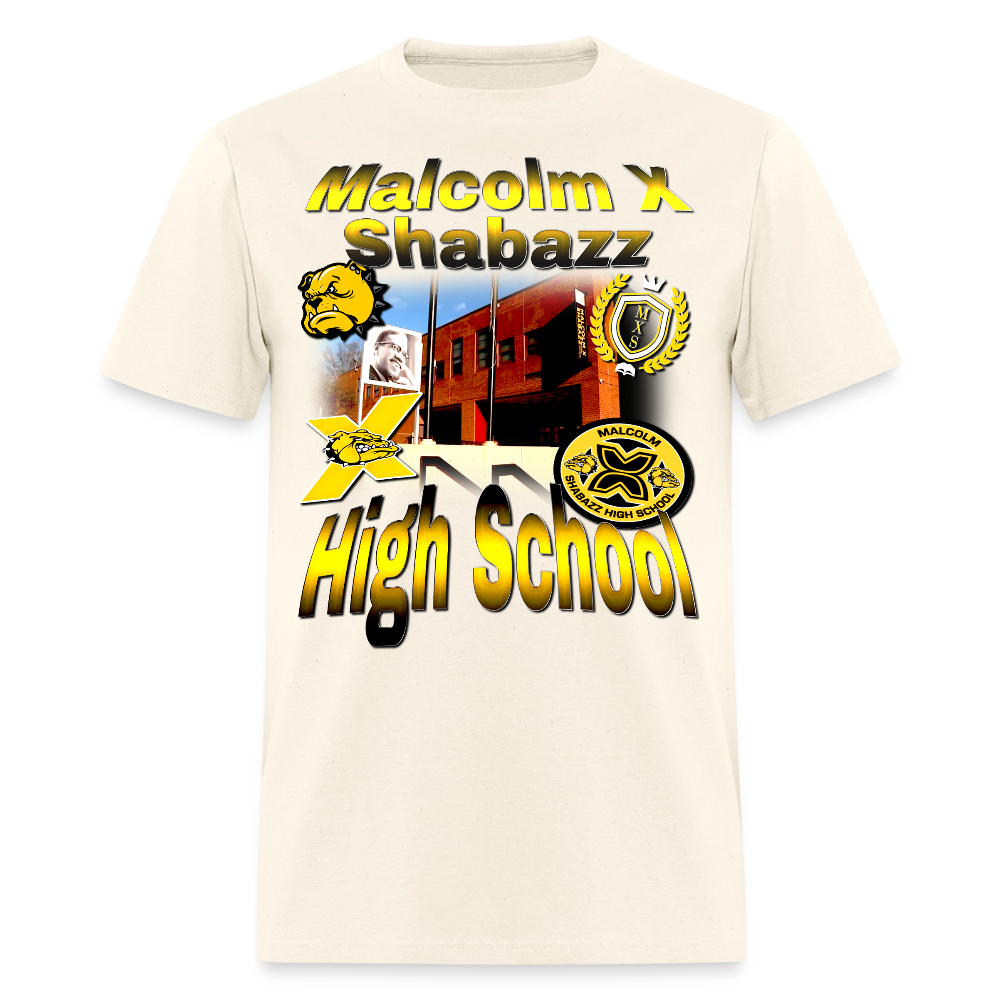 Malcolm X Shabazz High School T-Shirt - sweet cream heather