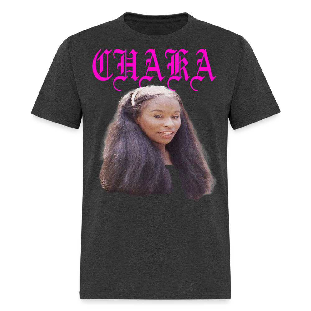 "Chaka" Chaka Khan Tee - heather black